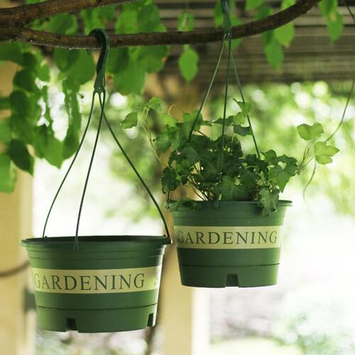 Hanging Planter Basket Outdoor Plant Hanging Storage Baskets Plastic Flower Pot Patio Garden Decoration Wall Mount Plant Holder