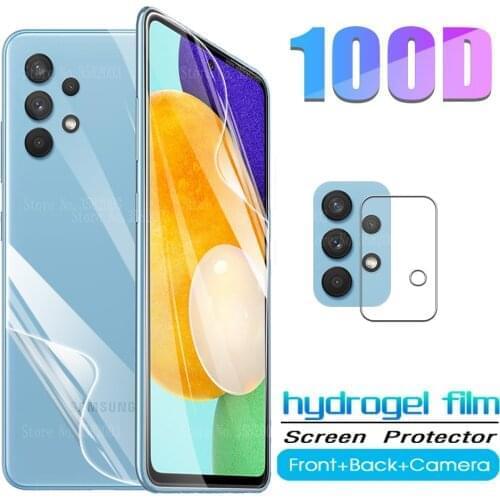 Samsun a52 hydrogel film front back screen protectors for samsung galaxy a52 a 52 galaxya52 5g protective film a52 camera glass