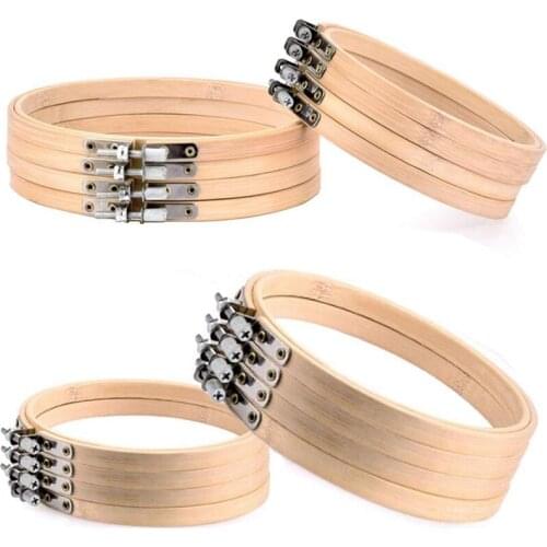 Embroidery Hoop,Bamboo Circle Cross Stitch Hoop Sewing Hoop Ring,Cross Stitch Embroidery for Art Craft Handy Sewing