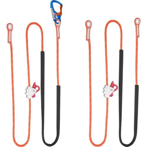 Position Lanyard Adjustable Rope Grab Arborist Tree Work Climbing Fall Protection Arborist Tree Climbers Rock Climbing Accs