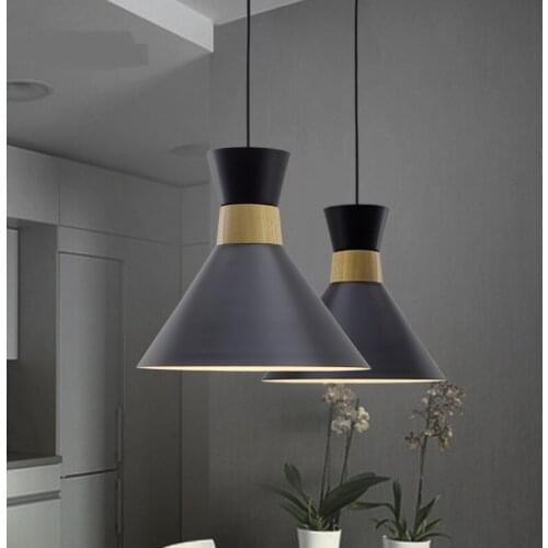 Modern Pendant Lights restaurant Nordic style solid wood art club milk tea shop cafes bar creative Pendant lamps TA9191