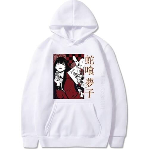 Anime Kakegurui Hoodies Cosplay Daily Casual Black Men Women High Quality Hoodies Men Harajuku Anime Hoodie