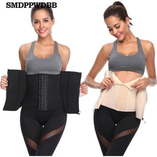 XS-6XL Neoprene Sauna Waist Trainer Corset Sweat Belt for Women Weight Loss Compression Trimmer Workout Fitness