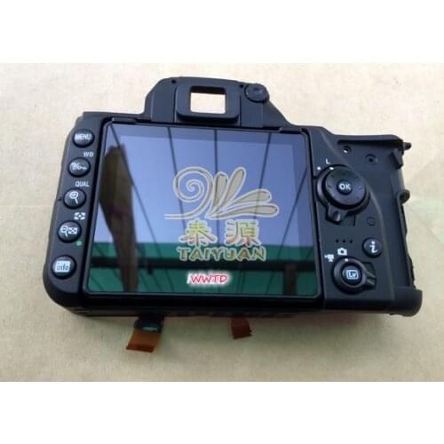 Repair Parts For Nikon D7500 Rear Case Shell Back Cover Ass'y With LCD Display Screen Unit and Hinge Flex Cable