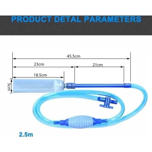 1Pc Aquarium Fish Tank Cleaner Vacuum Pump Hourglass Filter Simple Fish Tank Vacuum Siphon Pump Cleaning Tool Fast Delivery