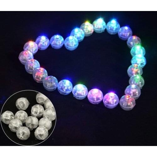 100pcs Luminous Balloon Lights Mini LED Ball Lights Balloon Tumbler Light Bar Paper Lanterns Flash Ball Lamp Wedding Party Decor