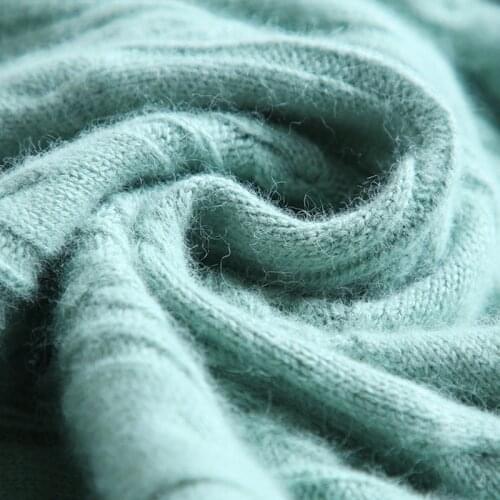 2020 otoño e invierno nuevo suéter de cachemir grueso de cuello redondo suéter de mujer camisa corta de punto suelto