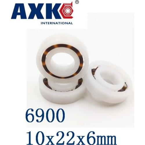2019 Rushed Rolamentos Thrust Bearing Axk 6900 Pom (10pcs) Plastic Ball Bearings 10x22x6mm Glass Balls 10mm/22mm/6mm 61900pom