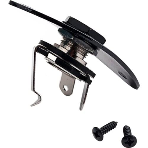 2xOval Input Output & Socket Plate for Electric Bass Cigar Box Guitar Kit