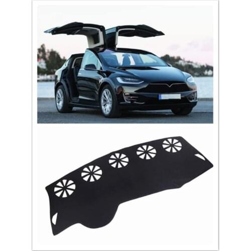 For Tesla Model X 2015-2019 Accessories Interior Dashboard Carpet Dashboard Cover Sun Cover Pad Dash Cover Mat 1PCS