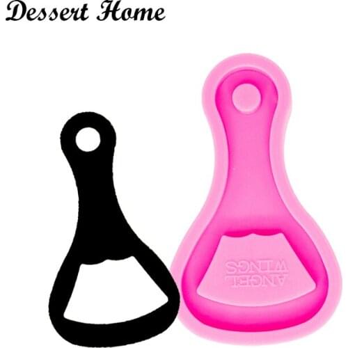 DY0348 Shiny Bottle Opener Mold, Resin Craft, Silicone Mould for Epoxy Resin, Keychain Molds, DIY Resin jewellery making