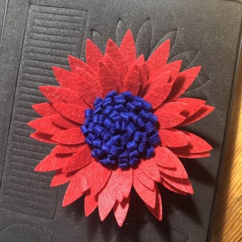 Flower shaping scrapbooking cutting die with back case SMR-FL0091