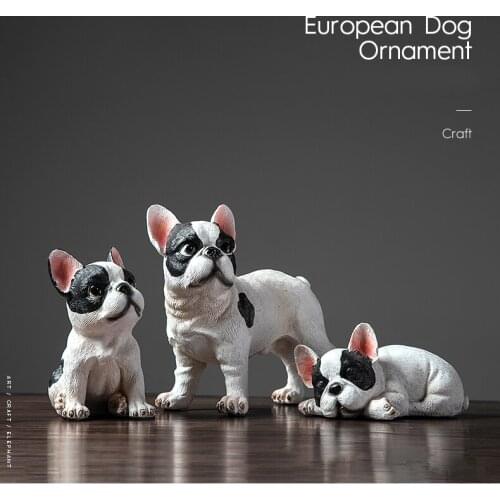 Pet dog Ornament Creative home A living room Study Retro Crafts Arrangement