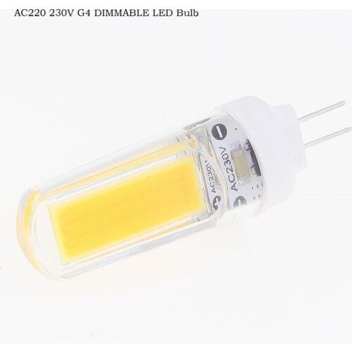 G4 LED 5W Dimmable 2508COB SMD light 450LM High Power 4W 220V 230V home voltage the halogen spotlight capsule proection 5pcs/lot