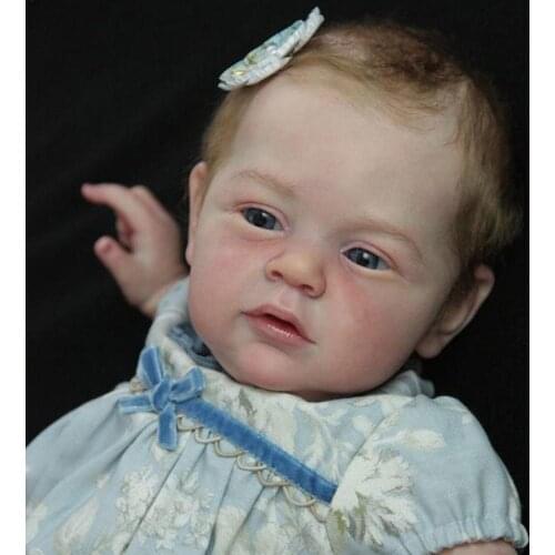 22 Inch Reborn Doll Kit Rare Limited Sold Out Edition With Body And Eyes Unpainted Unfinished Doll Parts DIY Blank Doll Kit