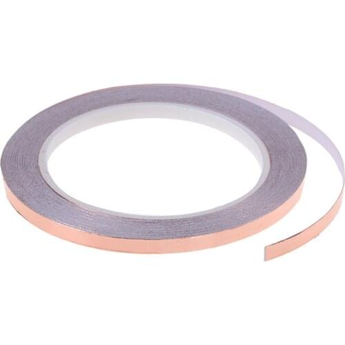 6mm X 20m Single Conductive Adhesive Duct Tape Shielding Copper Tape Foil Great For Slug Repellent EMI Shielding Stained Glass