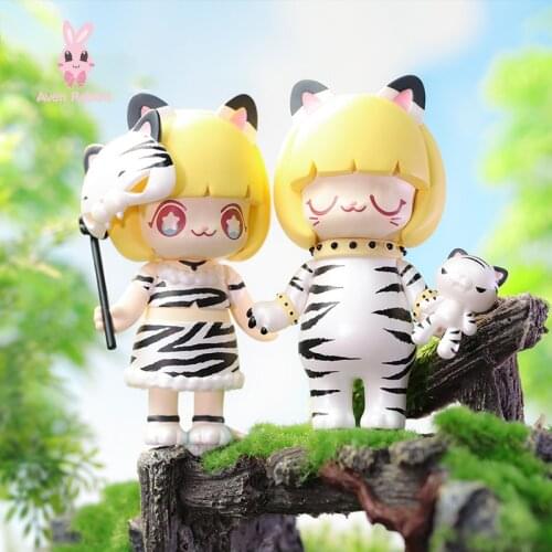 Original Kimmy&Miki White Tiger Limited Figure Toys for Girls Figures Kawaii Cute Desktop Model Birthday Gift Box Trendy Gift
