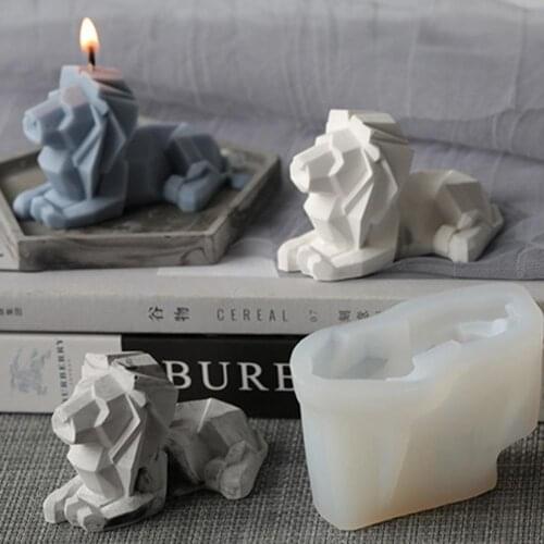 Useful Decorative Geometric Lion Stencil Mould Candle Making Tool for Home