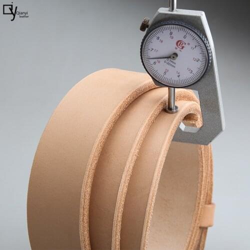 Saddle leather belt belt cattle hide top leather belt primary color vegetable tanning belt thickened belt extra thick belt