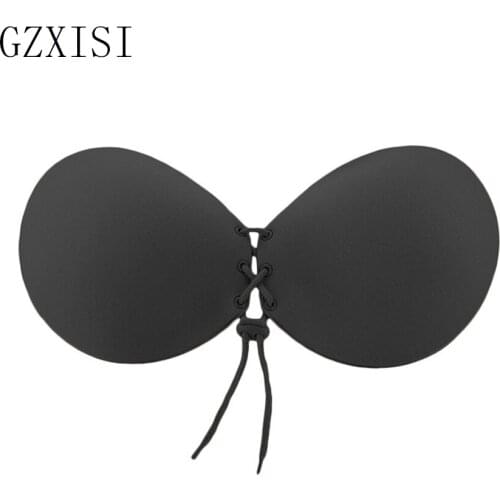 Sexy Ladies Silicone Bra Invisible Push Up Stick On Self Adhesive Strapless Bras Women Comfortable Breathable Full Coverage Bras