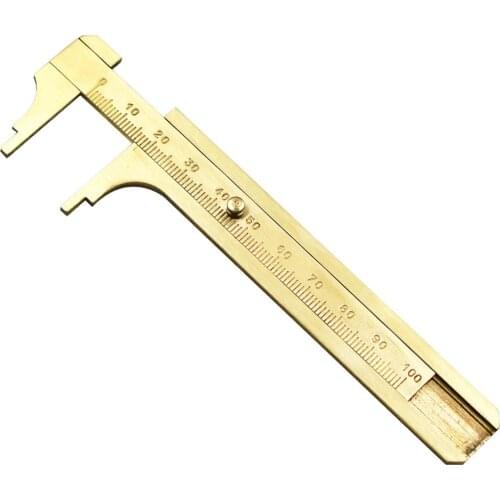 Vernier Caliper 3.9 Inch Metal Vernier Caliper 100mm Portable Pocket High Precision Measuring Tool