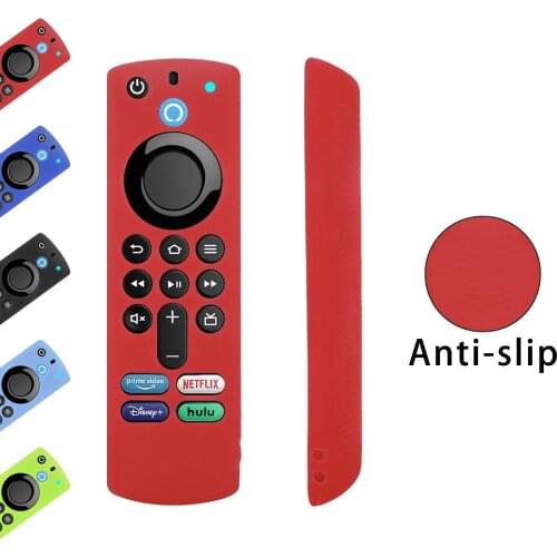 Silicone Remote Control Cover For Amazon ALEXA Voice AFire TV Stick 4K 3rd Gen 3rd Generation Shockproof Anti-Slip Protector