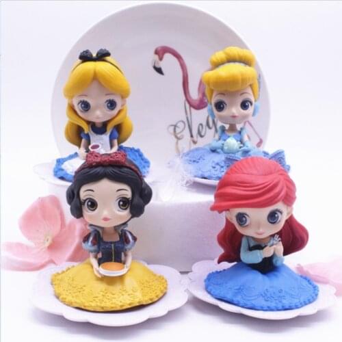 Princess scupcake cake decoration topper Cartoon white princess allyS grigoria mermaid girls gift handmade doll christmas