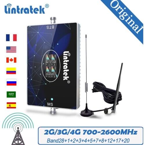 4G Signal Booster LTE Signal Repeater 700 2600 AWS CDMA GSM 800 850 1900 1700 2100 Mobile phone 4G 3G 2G Band20 Signal Amplifier