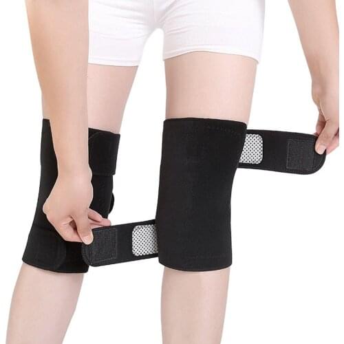 1Pair Tourmaline Self Heating Kneepad Magnetic Therapy Knee Support Tourmaline Heating Belt Knee Massager