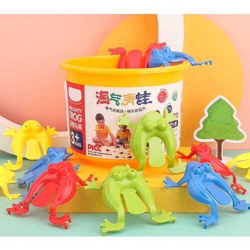 10pcs Jumping Frog Bounce Game Fidget Toys For Kids Novelty Assorted Stress Reliever Toys For Children Birthday Gift Party Toys