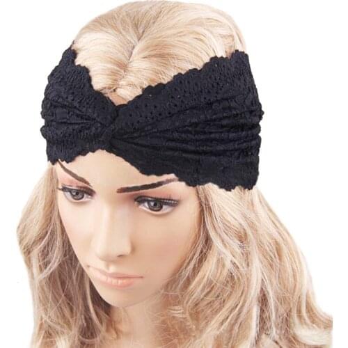 12pcs Fashion Twisted Lace Headwrap Womne Girls Turban Wash Face Hairband Make Up Headband Headdress