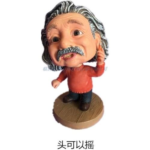 12cm high resin figure Einsteiinn sand table psychotherapy