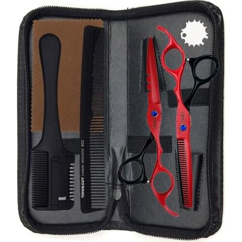 6.0" 17CM Japan 440C Haircuts Tool Hairdressing Scissors Cutting Scissors Styling Tool Professional Hair Scissors Set
