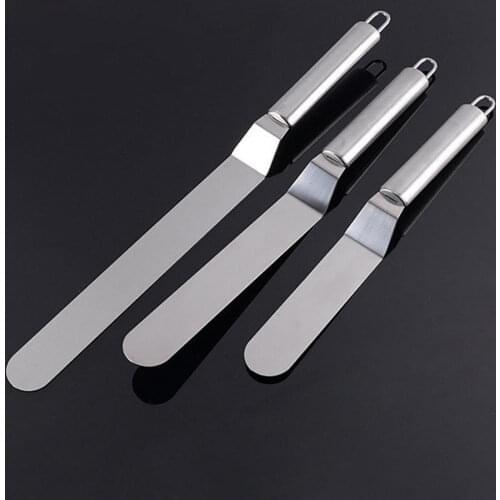 6/8/10 Inches Stainless Steel Butter Cake Cream Spatula For Cake Smoother Icing Frosting Spreader Fondant Pastry Cake Decorating