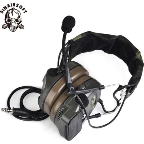 Airsoft Comtac Z 054 zComtac I Headset Style Tactical Headset OD Helmet Noise Canceling Headphone