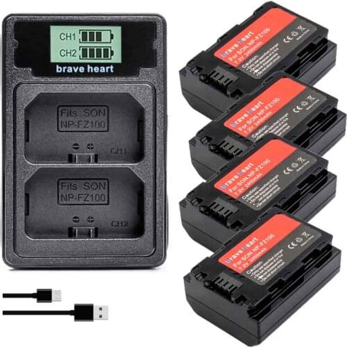 Bateria NP-FZ100 NP FZ100 NP FZ100 NPFZ100 camera battery for Sony Alpha 9 A9 9R A9R 9S A9S A7RIII A7R3 7RM3 A7m3 BC-QZ1