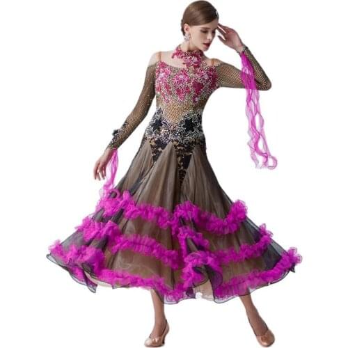 B-19213 New National Lyrical Ballroom Dance Costume Dress Sexy Ballroom Dance Dress Competition Ballroom Dress Sexy Dance