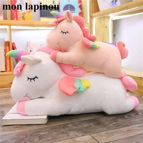 Unicorn Plush Toys Fly Horse Soft Doll Stuffed Soft Animal Toys Cute Rainbow Unicorn Pillow Kids Toys Gift For Her