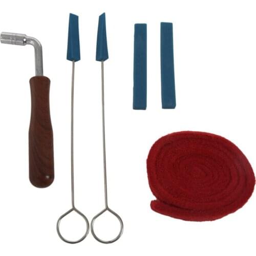 Hot AD-6Pcs Piano Tuning Lever Tools Kit Mute Hammer DIY Set Piano Part