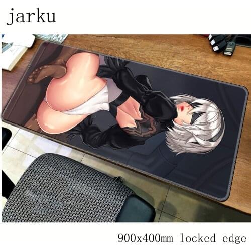 Nier automata mousepad gamer 900x400X3MM gaming mouse pad large HD pattern notebook pc accessories laptop padmouse ergonomic mat