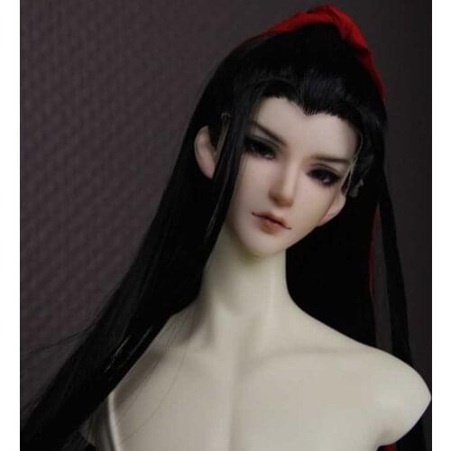 BJd Doll Wig The Untamed Wei Wuxian Xiaozhan High-end Collection 70cm 1/3 bjd wig big male hair long Chinese ancient accessories