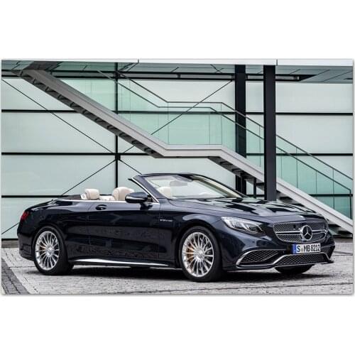 S-Class Cabriolet Wallpaper Vehicle Posters and Prints Canvas Wall Art Modern Painting for Home Decor