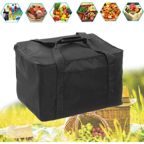 Ice Pack Lunch Container Pizza Pies Food Delivery Bag Waterproof Portable Storage Insulation Carrier Drink Holding Outdoor