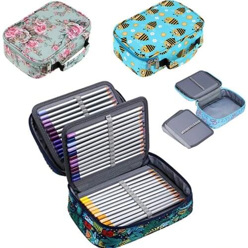 72 Holes School Pencil Case for Girls Boys Pencilcase Large Cartridge Penal Big Pencase Pen Box Stationery Storage Bag Supplies