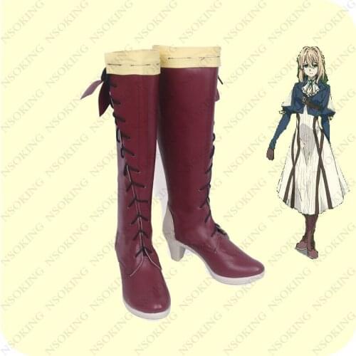 Japanese Anime Violet Evergarden Cosplay Women Cosplay Shoes Japan Anime Cosplay Violet Evergarden Boots