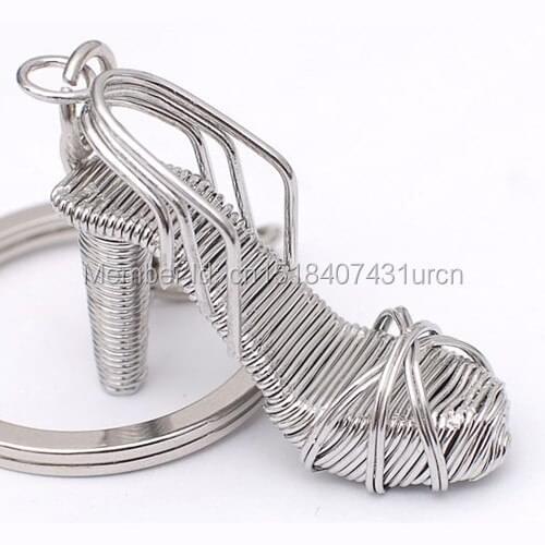L3 HIGH-HEELED SHOE GIRL/CREATIVE/CUTE/SPORT KEYCHAIN STAINLESS HAND-MADE ART CRAFTS WEDDING&BIRTHDAY&HOME&OFFICE&GIFT&PRESENT