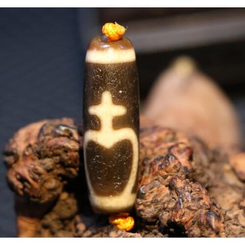 Magic Power LKbrother Energy Tibetan Old Agate Aquarius Treasure Bottle dZi Bead Amulet Totem Fit For Making Bracelet UPS1229