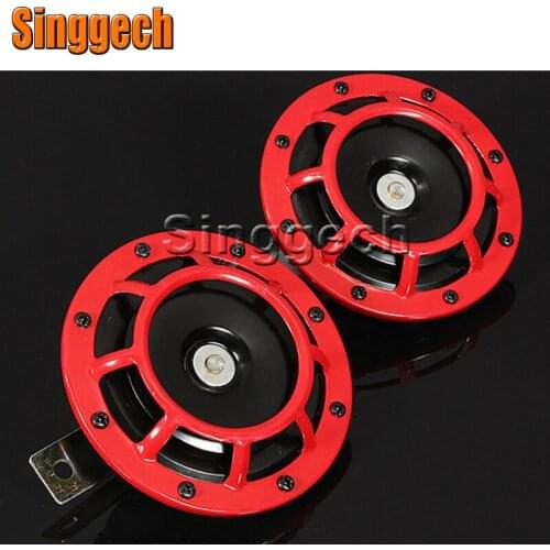 12V Car Red Electric Blast Tone Horn Kit For Opel Astra H J G Insignia Mokka Corsa D Vectra C Zafira Meriva For Seat Leon Ibiza