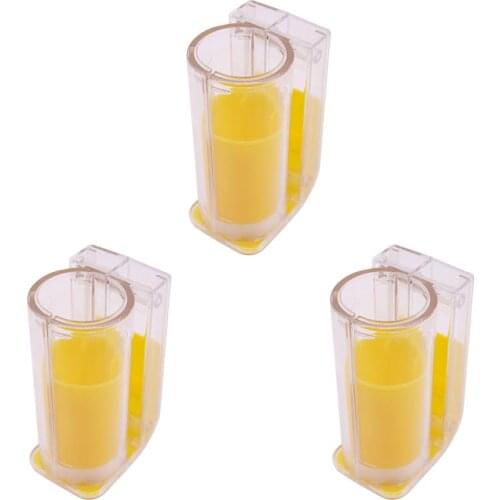 3Pcs Bee Queen Marking Catcher Plastic One Handed Marker Bottle Plunger Plush Beekeeper Tools Garden Queen Bee Clip Cage Catcher