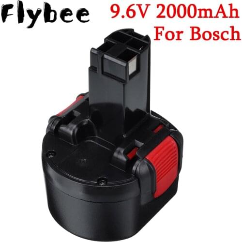 9.6V 2.0Ah Ni-Cd Rechargeable Battery for Bosch 2607335707 2607335272 BAT0408 BAT100 BAT119 BH984 GDR 9.6 V PSR 9.6 VE-2 PSR 960